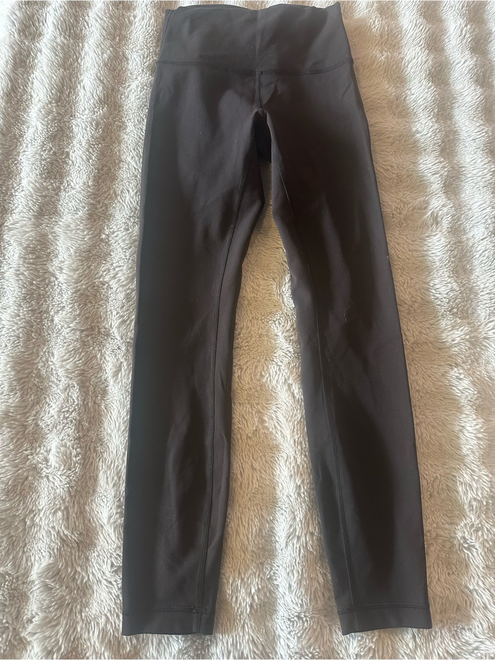 Lululemon Black Full Length Leggings High Rise Yoga Pants Size 4
